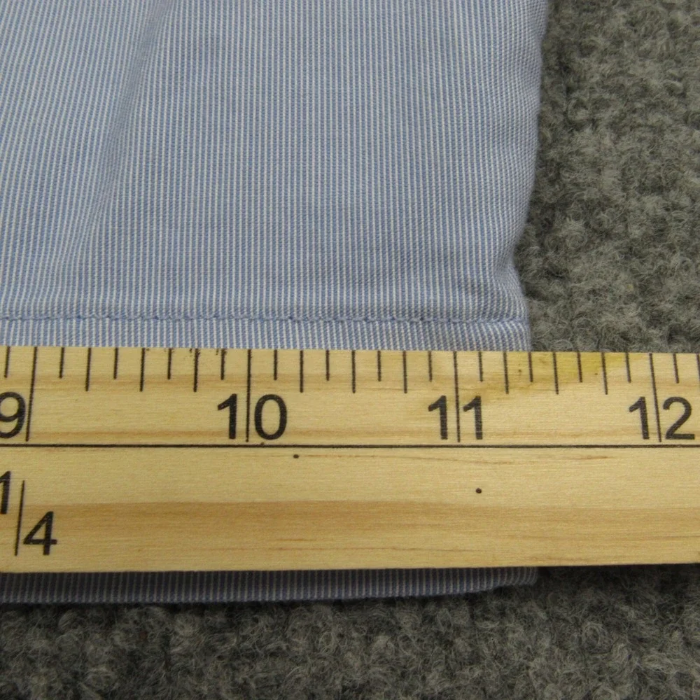 Polo Ralph Lauren Shorts Mens 40x8.5 Blue Stretch Straight Fit Hickory‎ Stripe